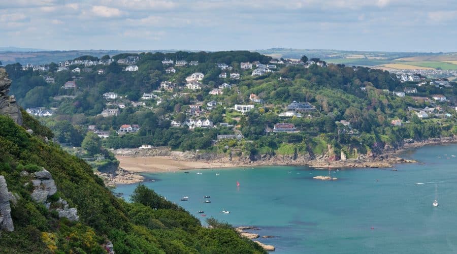 coastal view of salcombe bay