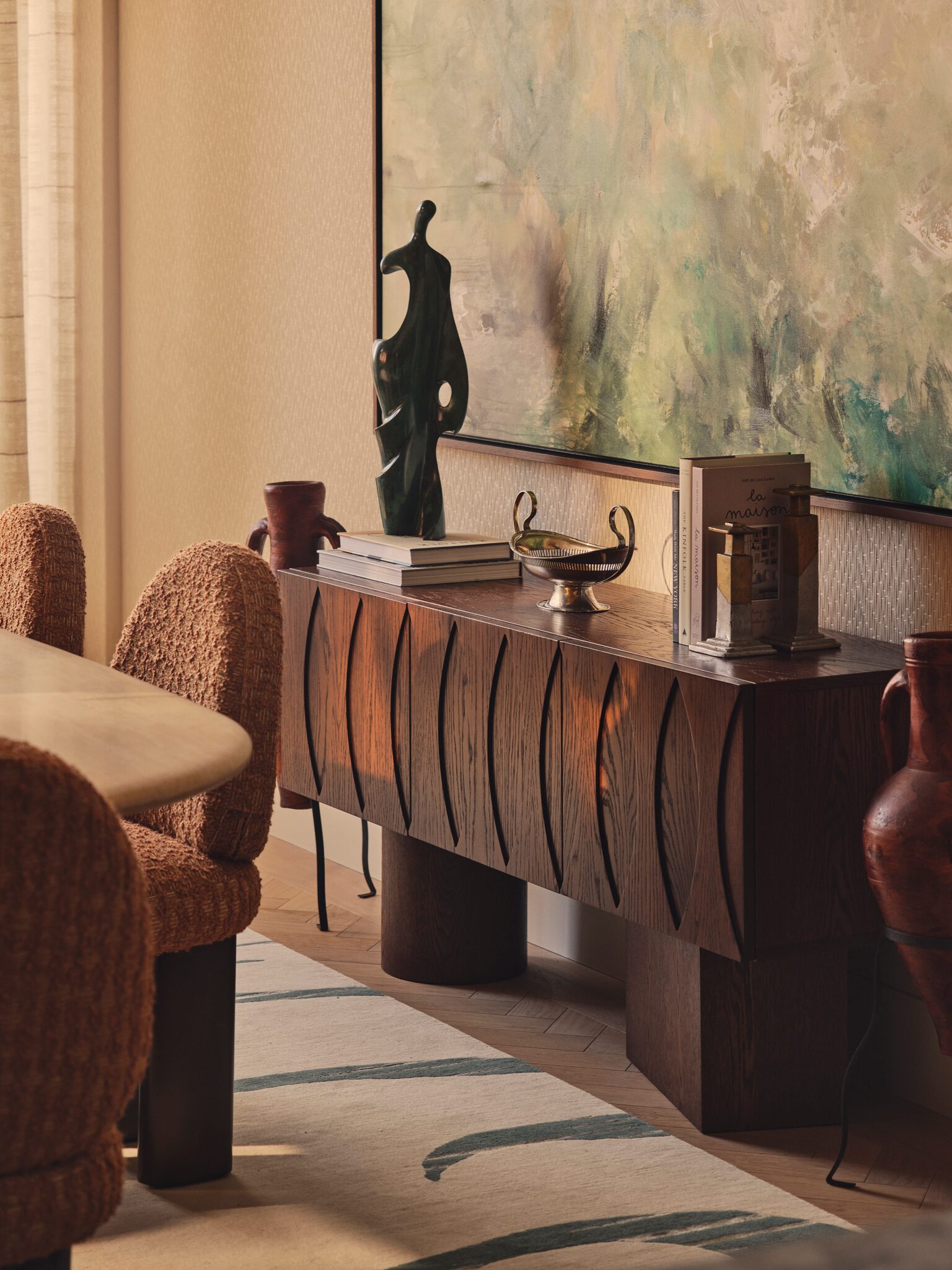 Sideboard and artwork at The Whiteley, Queensway
