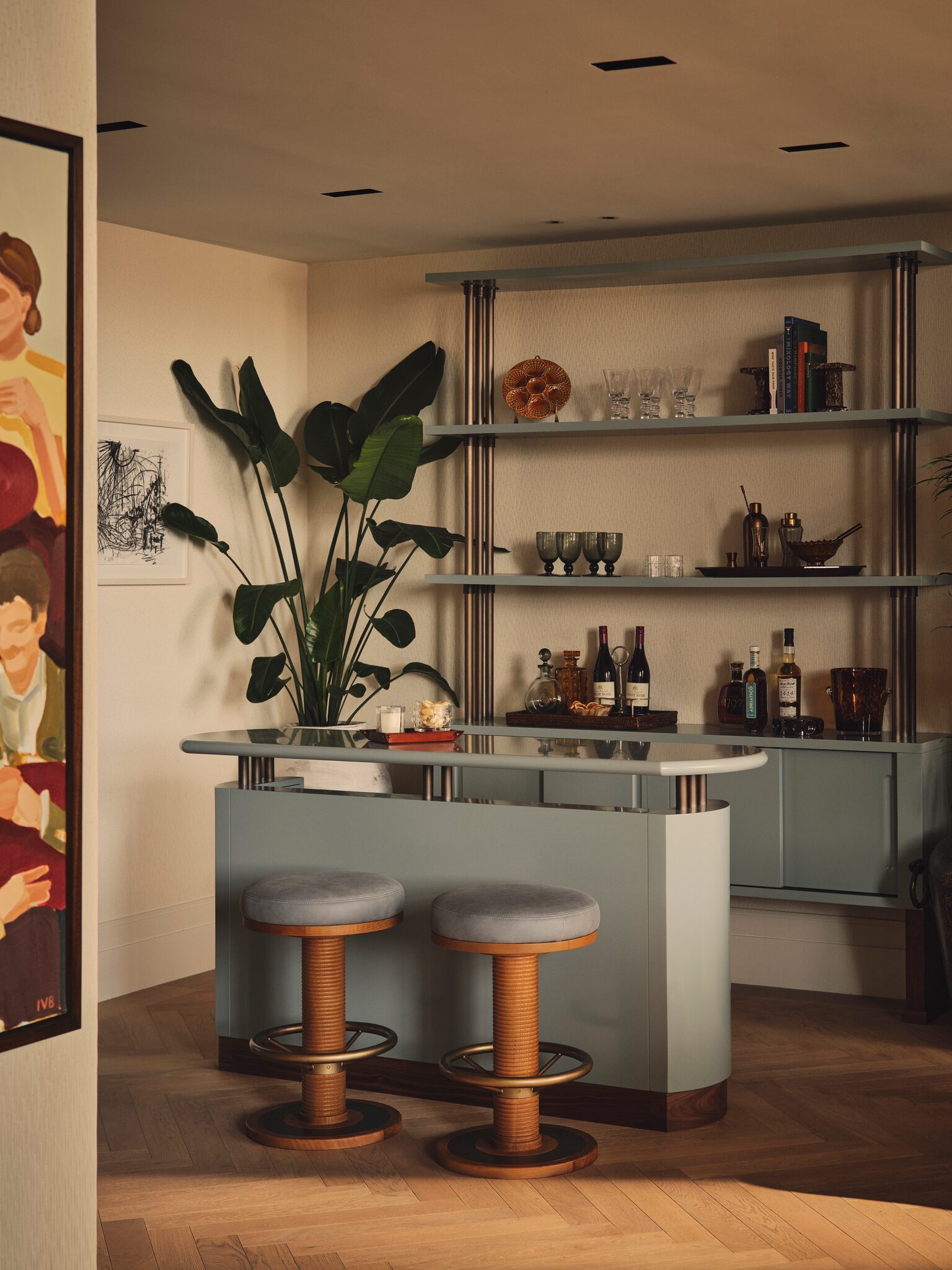 Kitchen and bar area at The Whiteley, Queensway